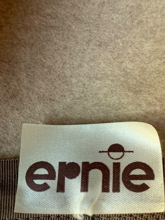 Vintage Ernie 100% Wool Felt Cloche Hat – Taupe 23”